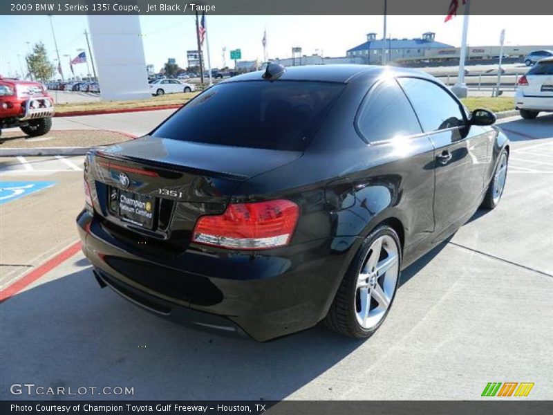 Jet Black / Taupe 2009 BMW 1 Series 135i Coupe
