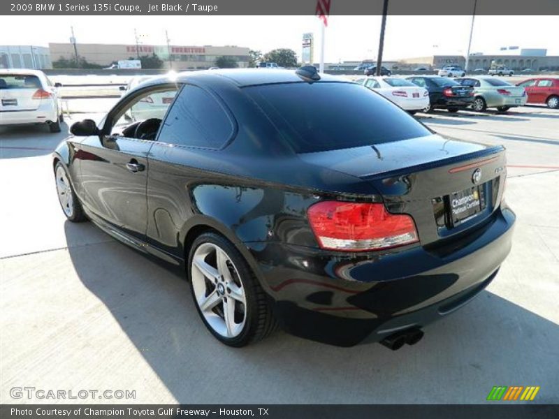 Jet Black / Taupe 2009 BMW 1 Series 135i Coupe