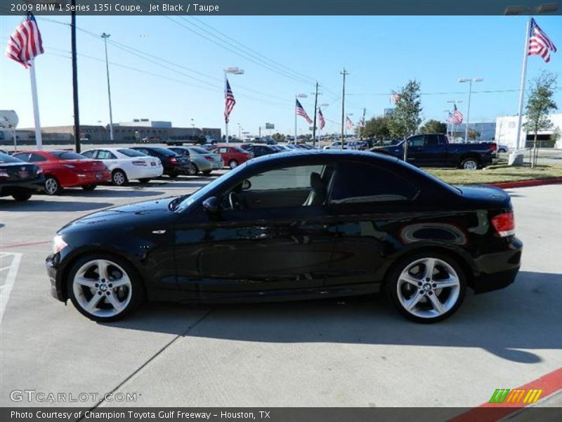 Jet Black / Taupe 2009 BMW 1 Series 135i Coupe
