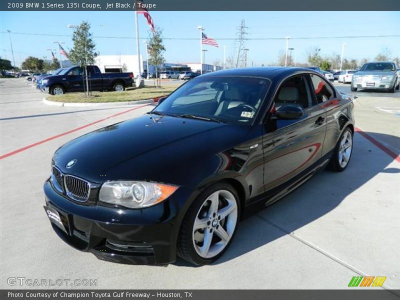 Jet Black / Taupe 2009 BMW 1 Series 135i Coupe