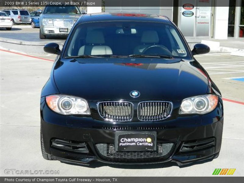 Jet Black / Taupe 2009 BMW 1 Series 135i Coupe