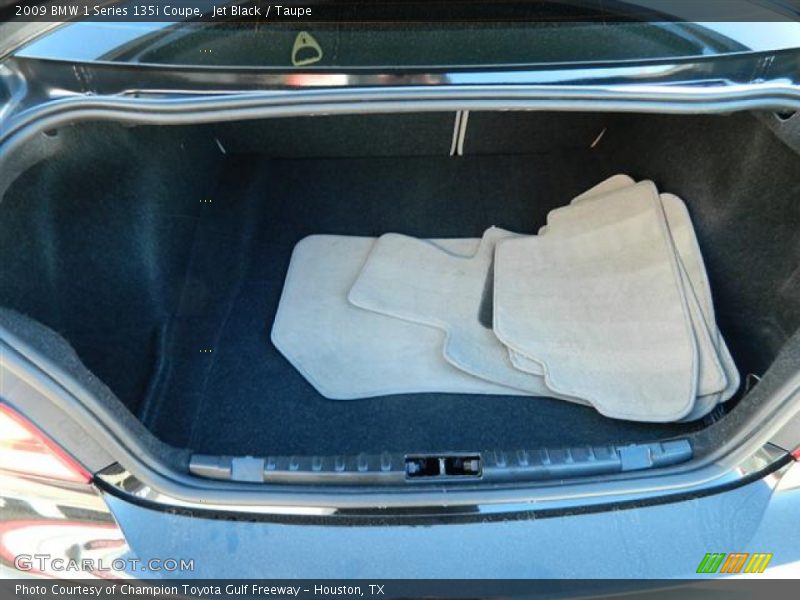 Jet Black / Taupe 2009 BMW 1 Series 135i Coupe