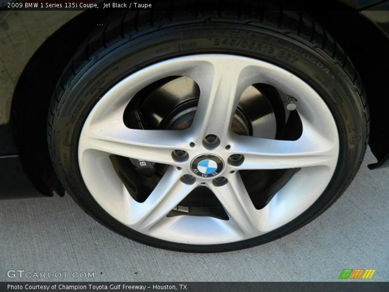Jet Black / Taupe 2009 BMW 1 Series 135i Coupe