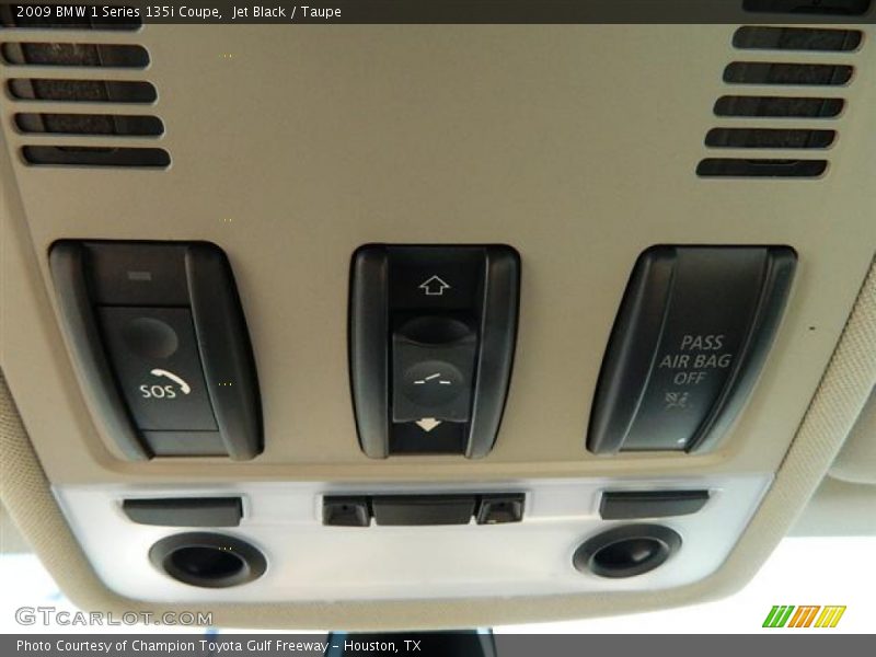 Jet Black / Taupe 2009 BMW 1 Series 135i Coupe