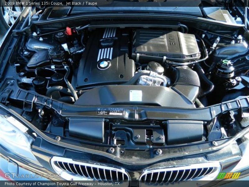 Jet Black / Taupe 2009 BMW 1 Series 135i Coupe