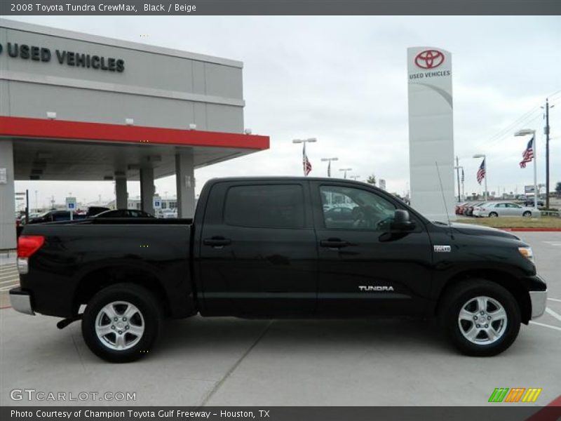 Black / Beige 2008 Toyota Tundra CrewMax