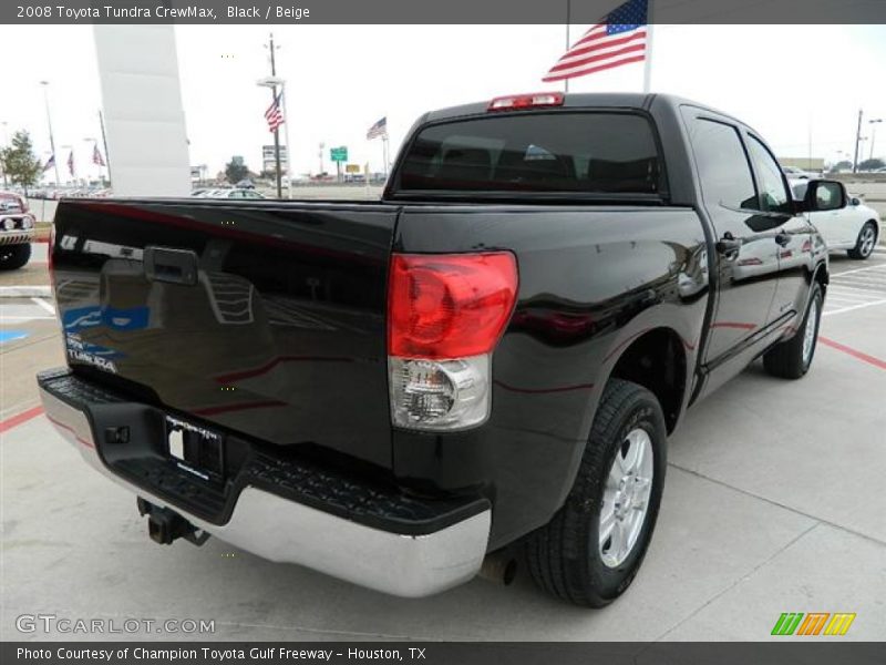 Black / Beige 2008 Toyota Tundra CrewMax