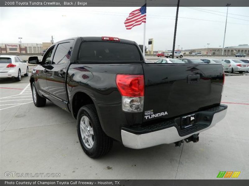 Black / Beige 2008 Toyota Tundra CrewMax