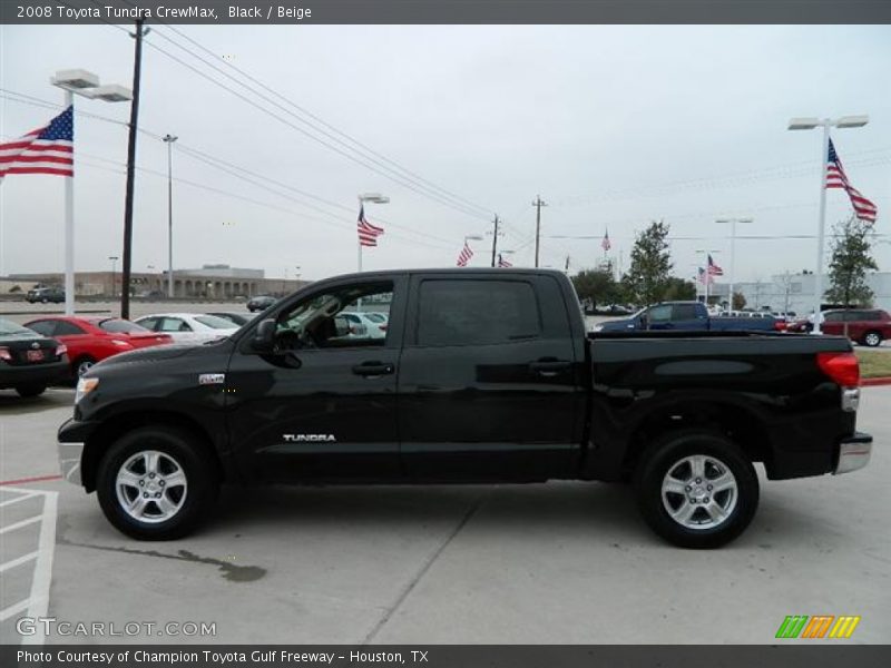 Black / Beige 2008 Toyota Tundra CrewMax