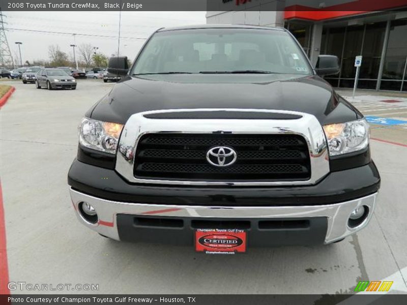 Black / Beige 2008 Toyota Tundra CrewMax