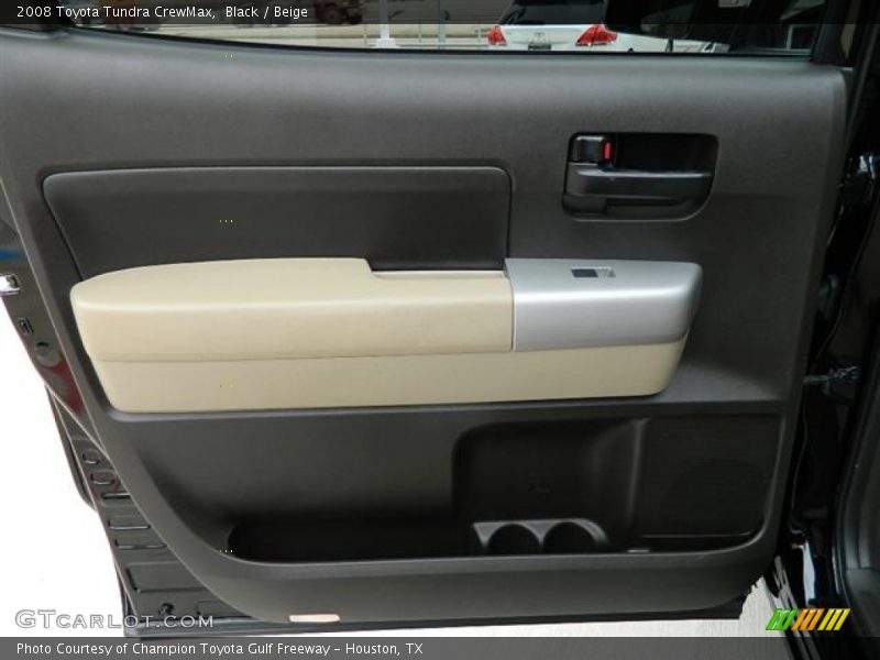 Black / Beige 2008 Toyota Tundra CrewMax
