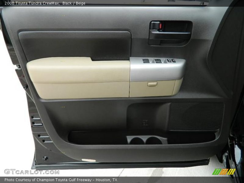 Black / Beige 2008 Toyota Tundra CrewMax