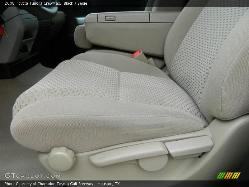 Black / Beige 2008 Toyota Tundra CrewMax