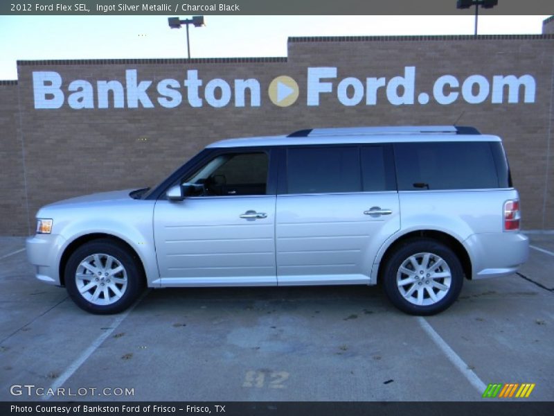 Ingot Silver Metallic / Charcoal Black 2012 Ford Flex SEL