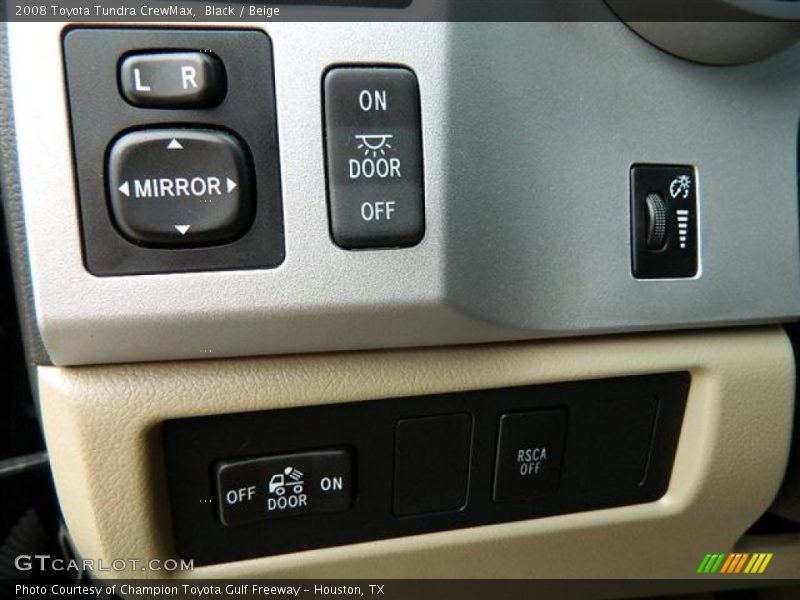 Black / Beige 2008 Toyota Tundra CrewMax