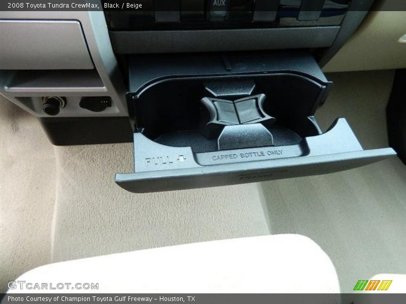 Black / Beige 2008 Toyota Tundra CrewMax