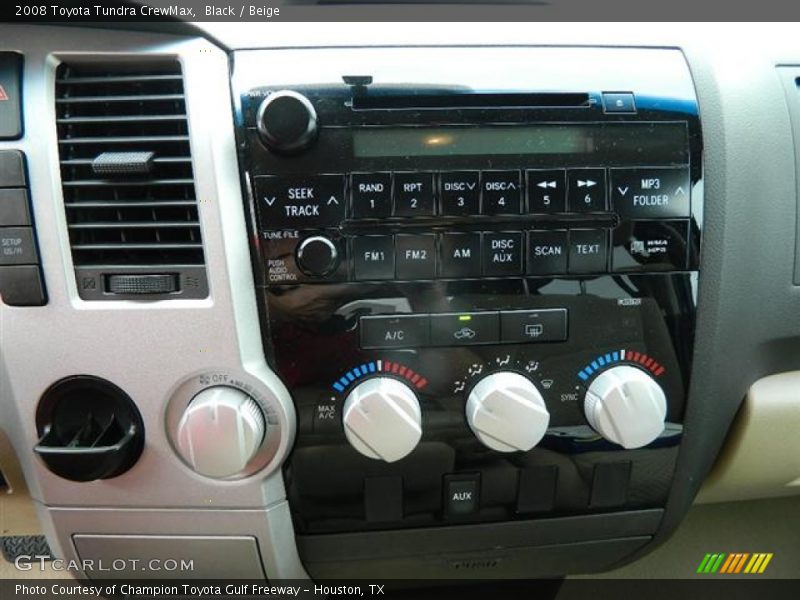 Black / Beige 2008 Toyota Tundra CrewMax