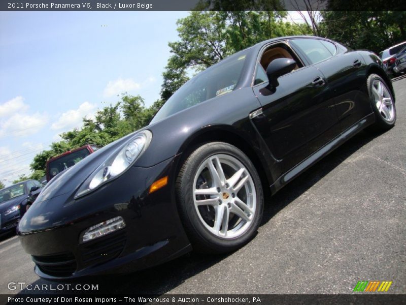 Black / Luxor Beige 2011 Porsche Panamera V6