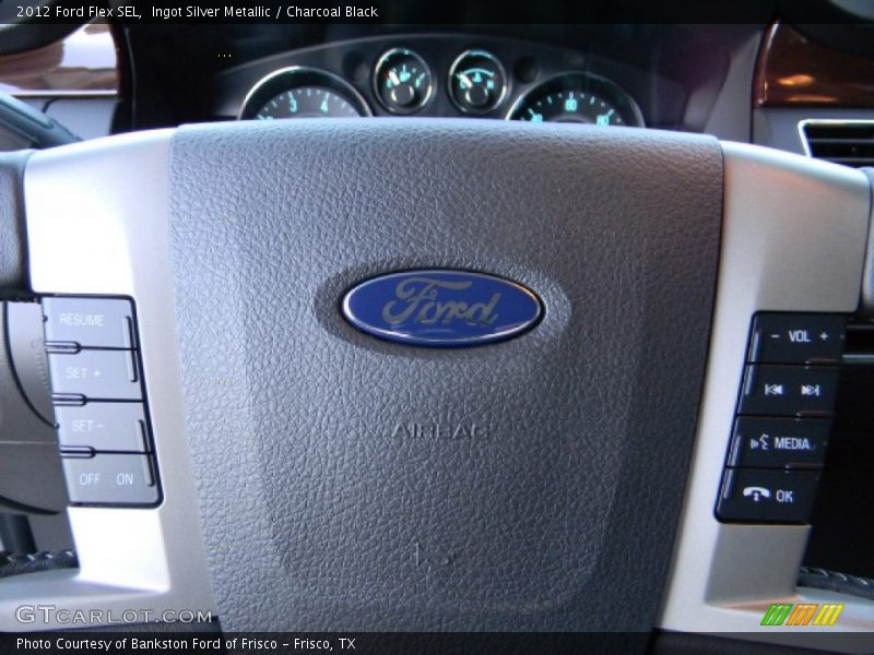 Ingot Silver Metallic / Charcoal Black 2012 Ford Flex SEL