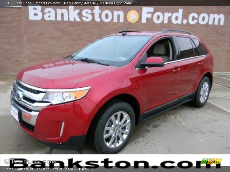 Red Candy Metallic / Medium Light Stone 2012 Ford Edge Limited EcoBoost