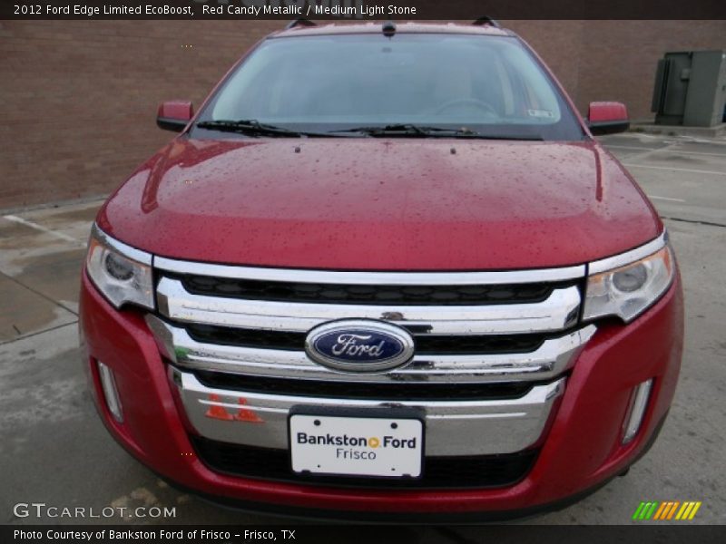 Red Candy Metallic / Medium Light Stone 2012 Ford Edge Limited EcoBoost