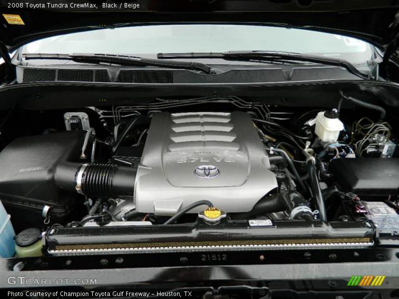 Black / Beige 2008 Toyota Tundra CrewMax