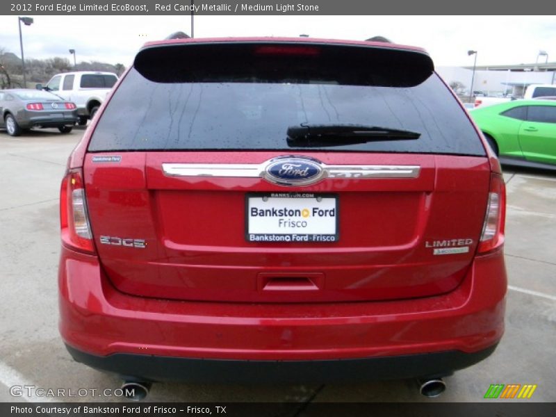 Red Candy Metallic / Medium Light Stone 2012 Ford Edge Limited EcoBoost