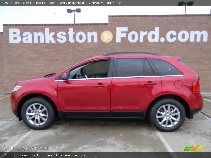 Red Candy Metallic / Medium Light Stone 2012 Ford Edge Limited EcoBoost