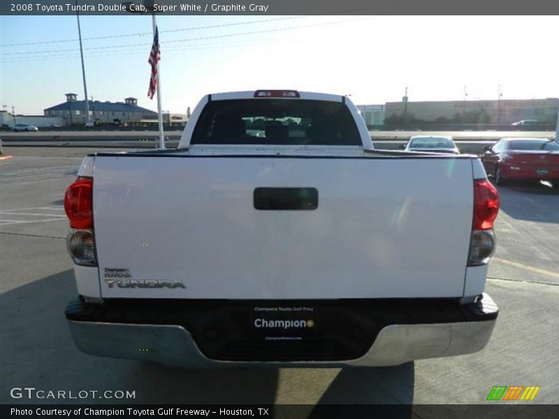 Super White / Graphite Gray 2008 Toyota Tundra Double Cab