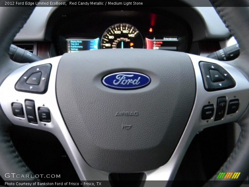 Red Candy Metallic / Medium Light Stone 2012 Ford Edge Limited EcoBoost
