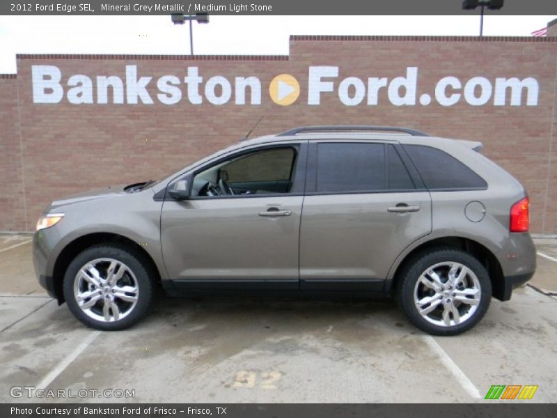 Mineral Grey Metallic / Medium Light Stone 2012 Ford Edge SEL