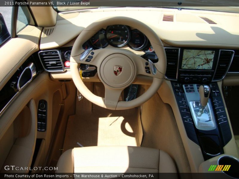 Black / Luxor Beige 2011 Porsche Panamera V6