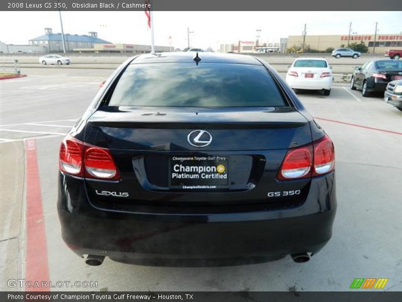 Obsidian Black / Cashmere 2008 Lexus GS 350