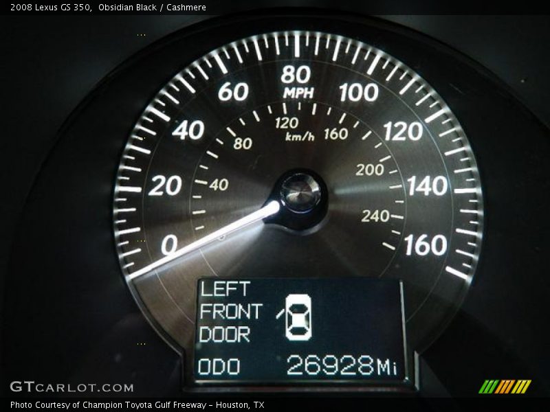 Obsidian Black / Cashmere 2008 Lexus GS 350