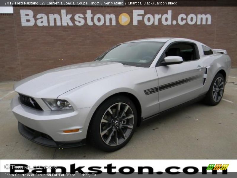 Ingot Silver Metallic / Charcoal Black/Carbon Black 2012 Ford Mustang C/S California Special Coupe