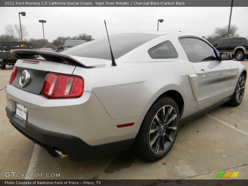 Ingot Silver Metallic / Charcoal Black/Carbon Black 2012 Ford Mustang C/S California Special Coupe
