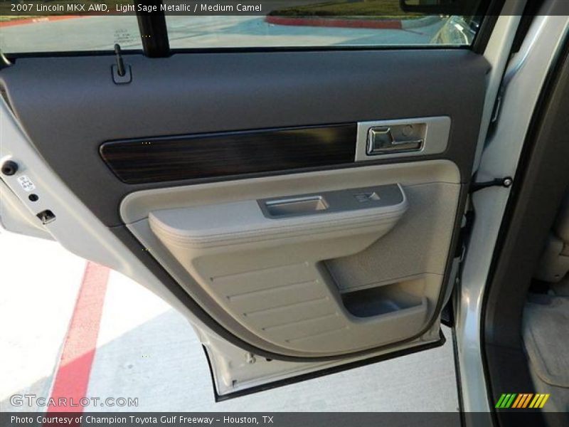 Light Sage Metallic / Medium Camel 2007 Lincoln MKX AWD