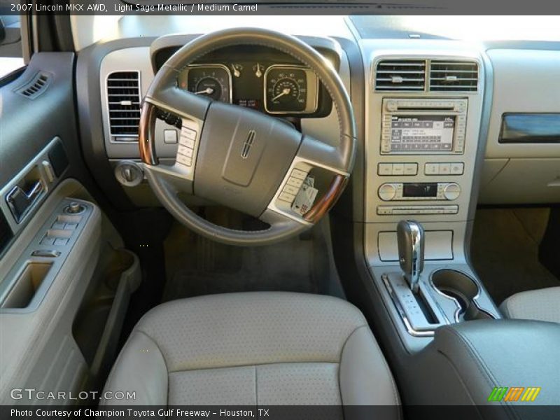 Light Sage Metallic / Medium Camel 2007 Lincoln MKX AWD