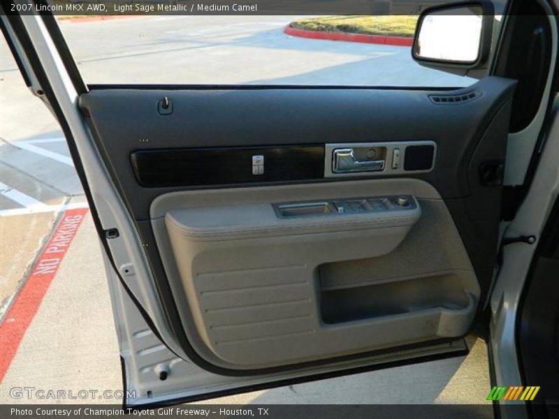 Light Sage Metallic / Medium Camel 2007 Lincoln MKX AWD