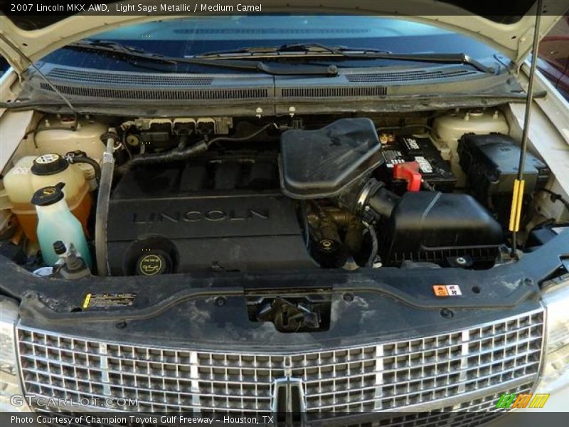 Light Sage Metallic / Medium Camel 2007 Lincoln MKX AWD