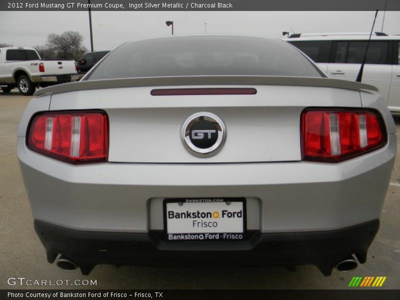 Ingot Silver Metallic / Charcoal Black 2012 Ford Mustang GT Premium Coupe