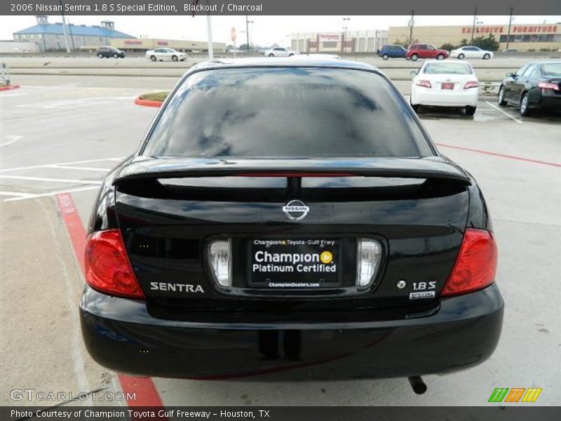 Blackout / Charcoal 2006 Nissan Sentra 1.8 S Special Edition