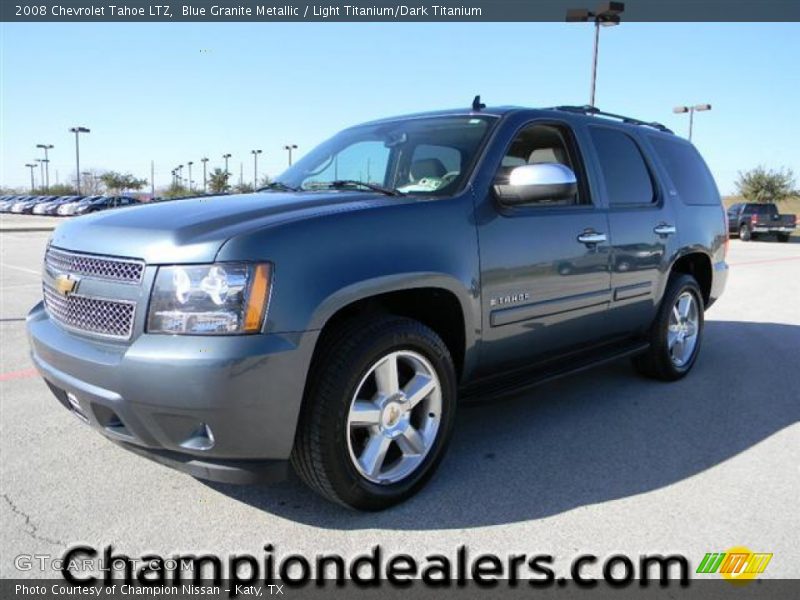 Blue Granite Metallic / Light Titanium/Dark Titanium 2008 Chevrolet Tahoe LTZ