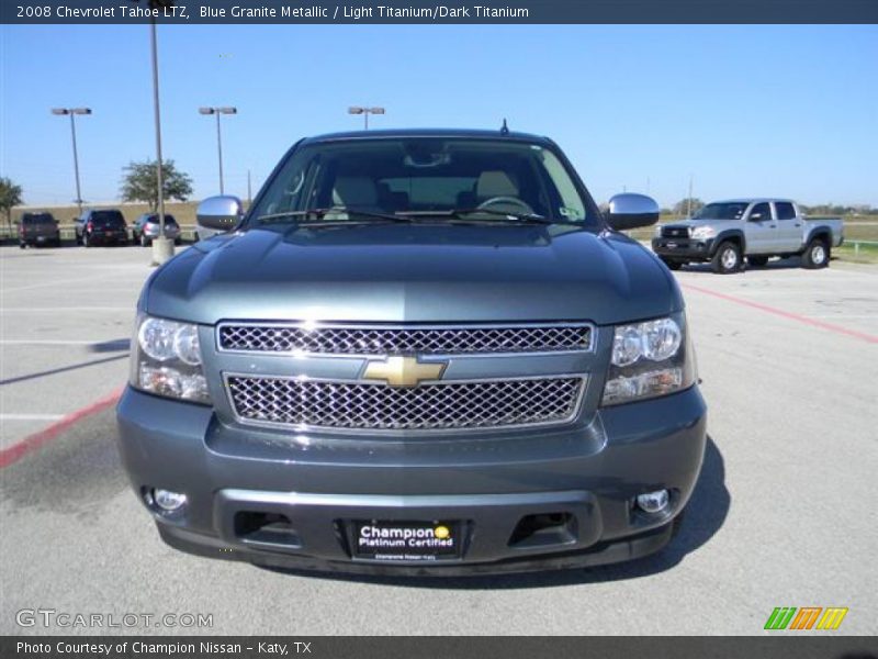 Blue Granite Metallic / Light Titanium/Dark Titanium 2008 Chevrolet Tahoe LTZ