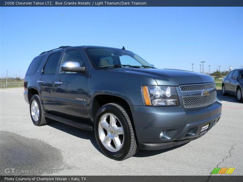 Blue Granite Metallic / Light Titanium/Dark Titanium 2008 Chevrolet Tahoe LTZ