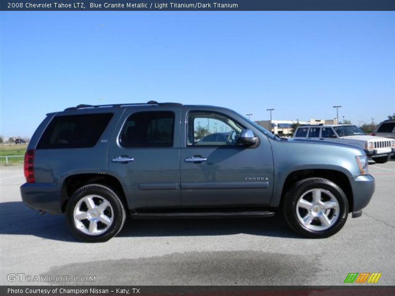 Blue Granite Metallic / Light Titanium/Dark Titanium 2008 Chevrolet Tahoe LTZ