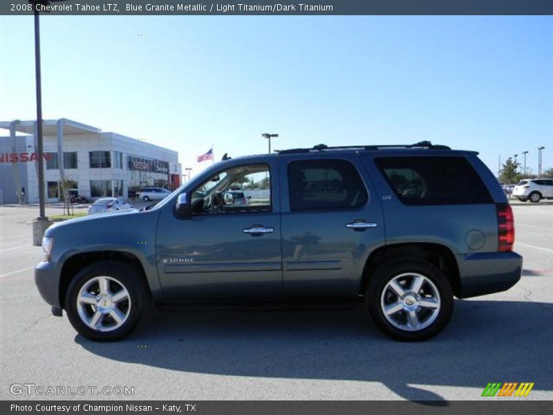 Blue Granite Metallic / Light Titanium/Dark Titanium 2008 Chevrolet Tahoe LTZ