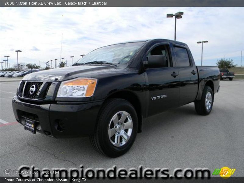 Galaxy Black / Charcoal 2008 Nissan Titan XE Crew Cab