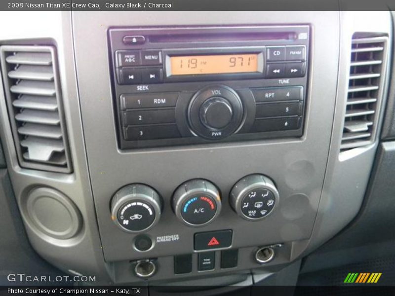Galaxy Black / Charcoal 2008 Nissan Titan XE Crew Cab