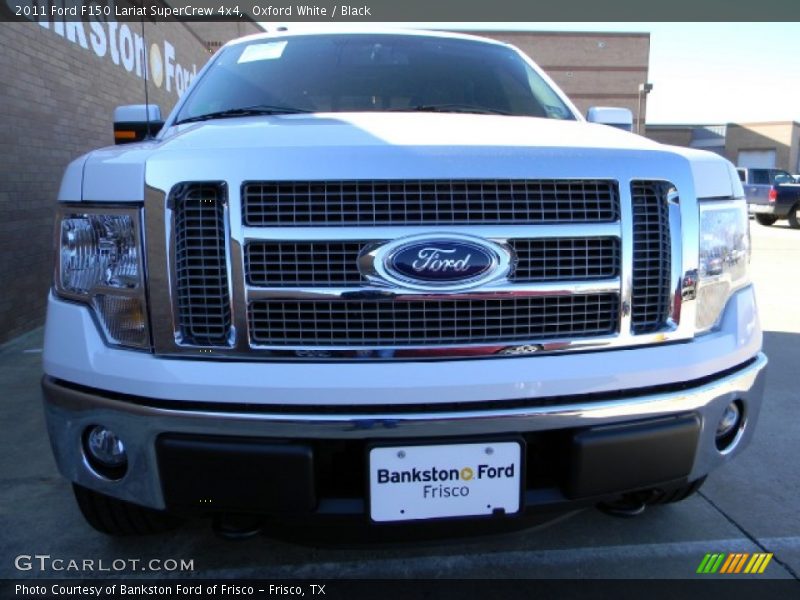 Oxford White / Black 2011 Ford F150 Lariat SuperCrew 4x4